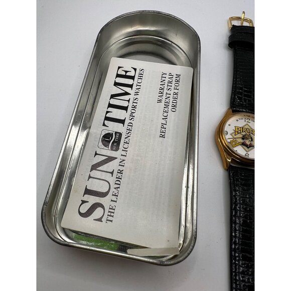 VTG Sun Glo By Sun Time Illuminating Watch Pittsburg Pirates MLB - SEE PHOTOS - Picture 8 of 12